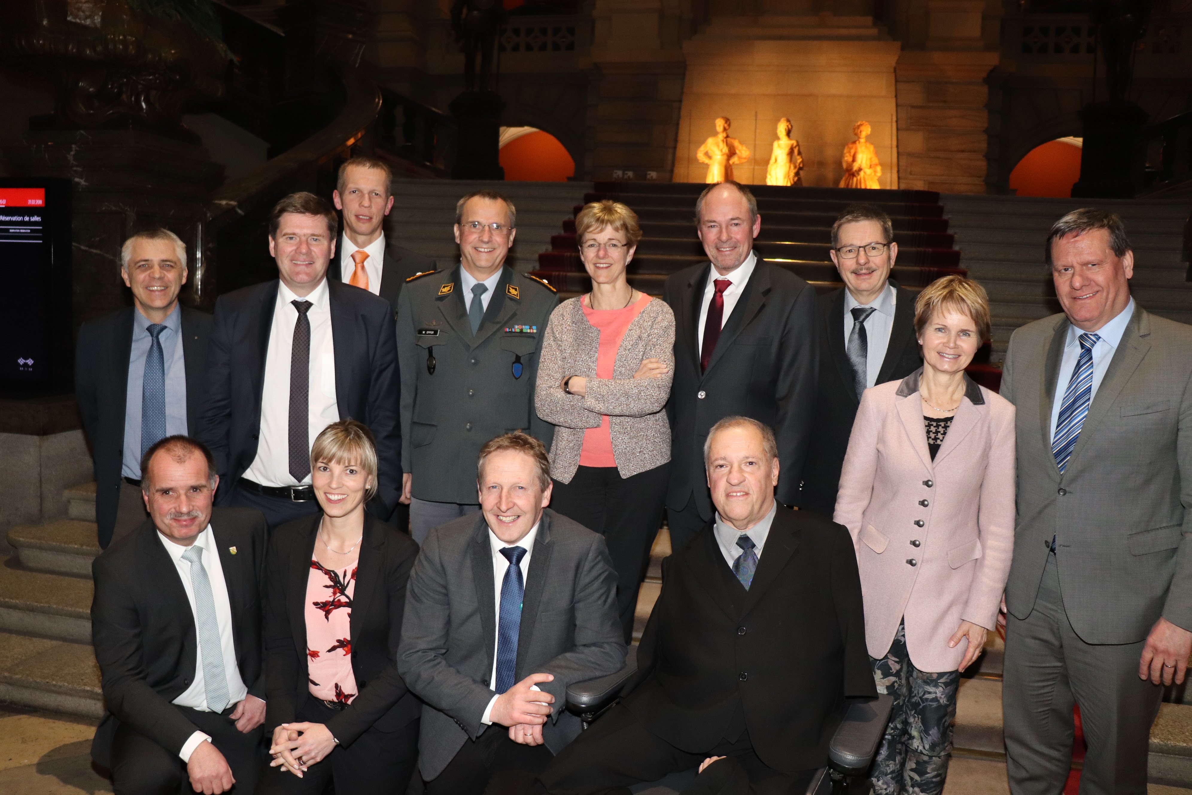 Delegation der kantonalen Offiziersgesellschaft besucht Thurgauer Bundesparlamentarier in Bern